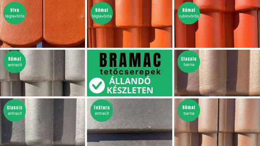 Tetőfelújítás előtt állsz? 8 BRAMAC tetőcserép nálunk állandó készleten!
