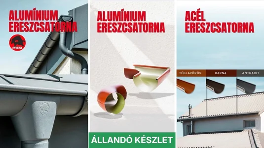 Ereszcsatornák és bádogos termékek - védelem és megjelenés egyben